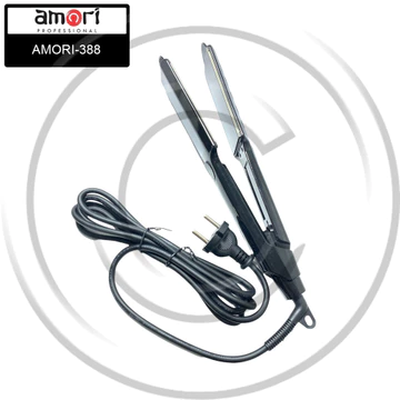AMORI 388 Catokan Rambut Plat Lebar Rata Dengan Ceramic Tourmaline Ionic CO