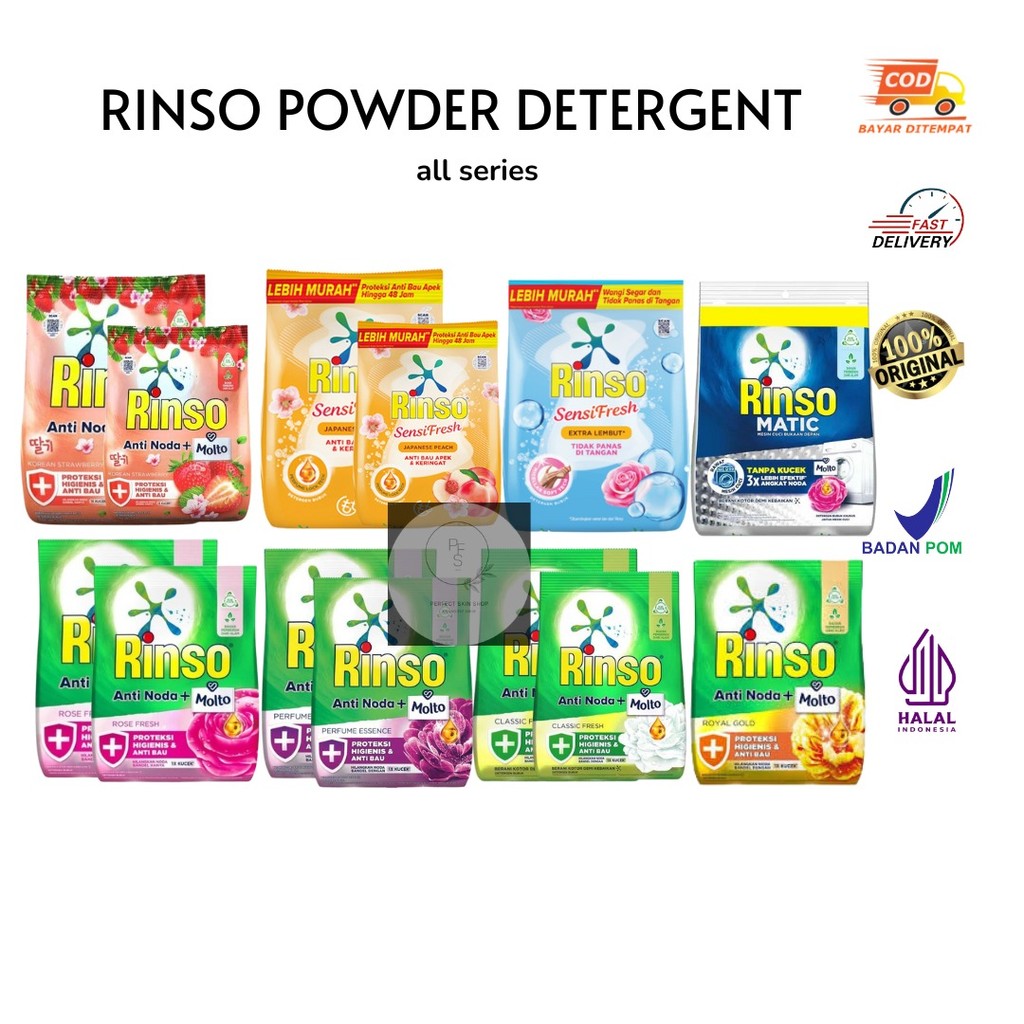 Jual Rinso Powder Deterjen All Series | Shopee Indonesia