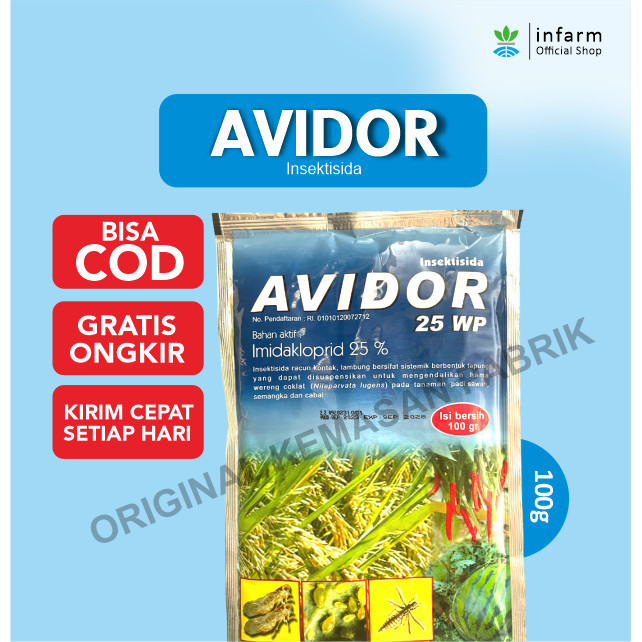 Jual Infarm Pestisida Avidor Gram Insektisida Hama Tanaman Padi Cabai Shopee Indonesia