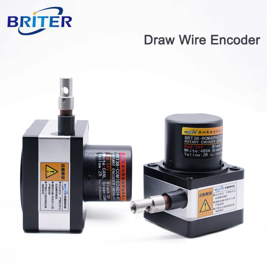 Jual Draw Wire Encoder Absolute Pull Rope Displacement Linear Position ...