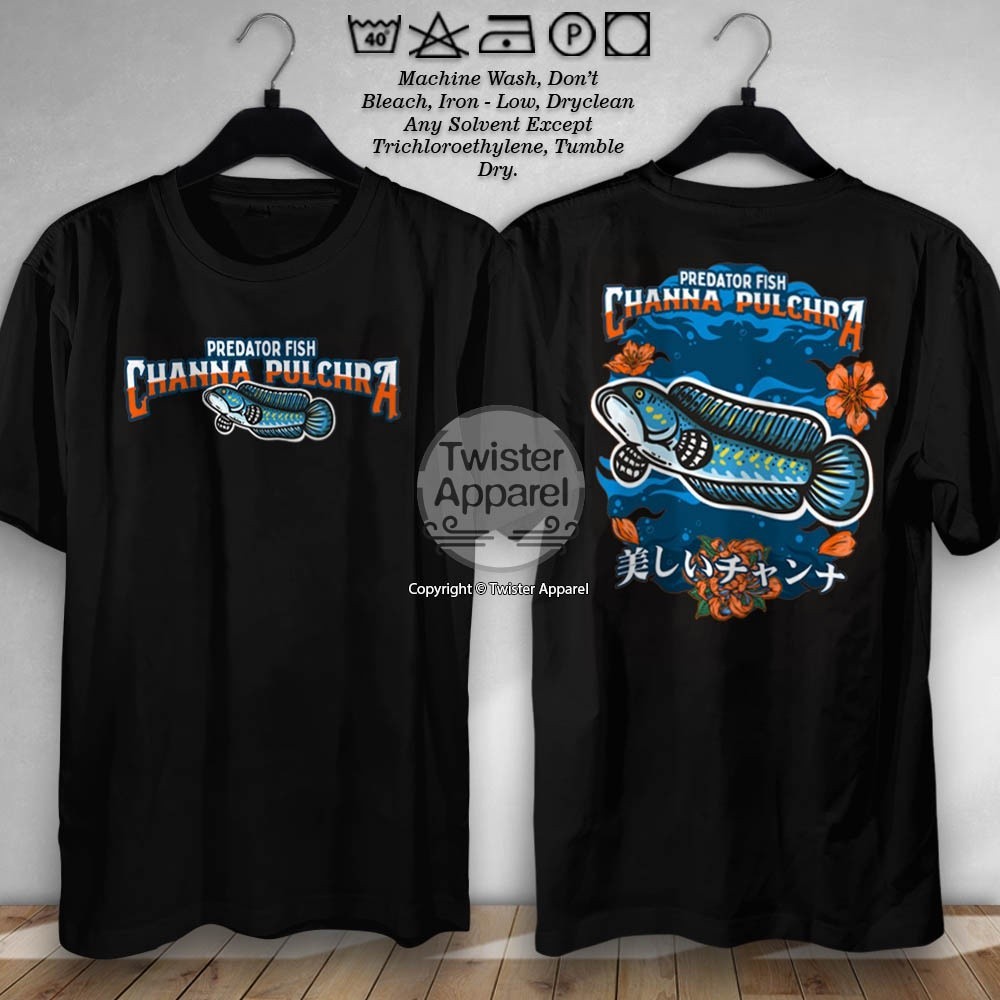 Jual Kaos Channa Pulchra Predator Fish Baju Pecinta Ikan Hias Chana ...