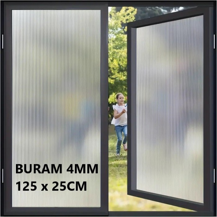 Jual Sticker Kaca Fluted Moru 3D Reeded Glass Sticker Decorative Window ...