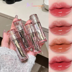 MANSLY Surface Lip Glaze Mirror Lip Gloss Watery Lipstik Lip Glossy Jelly Tint Moisturizing