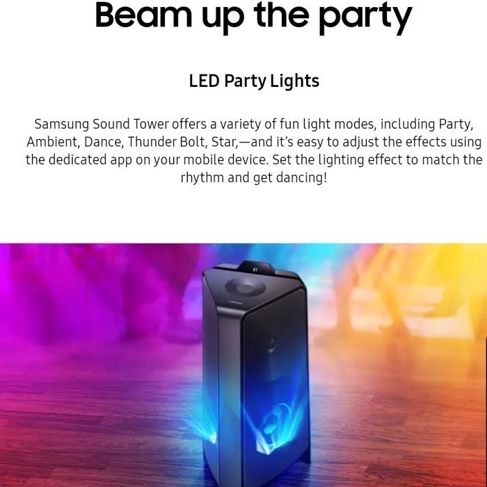 Jual Samsung MX-T50 Sound Tower Party Speaker 500W Bluetooth Karaoke ...