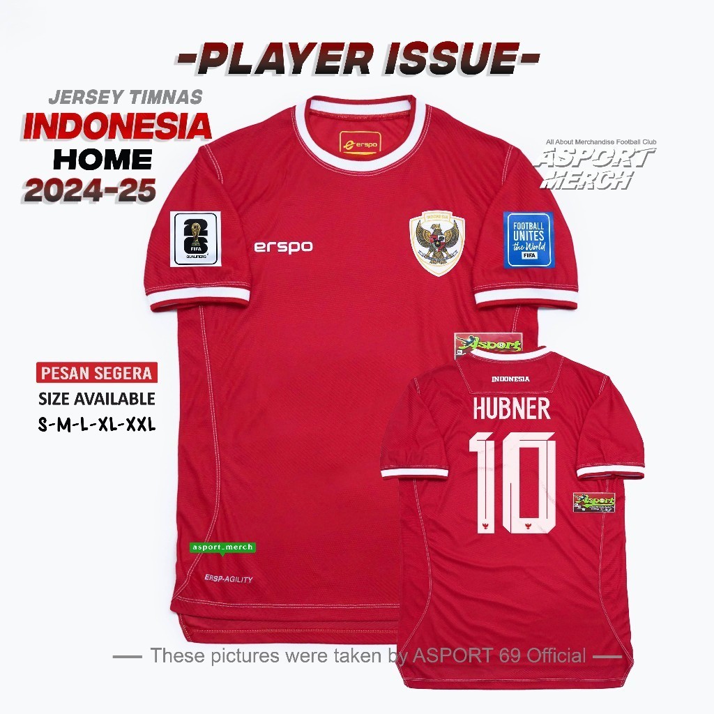 Jual Jersey Indonesia Erspo Player Issue Jersey Timnas Indonesia Home