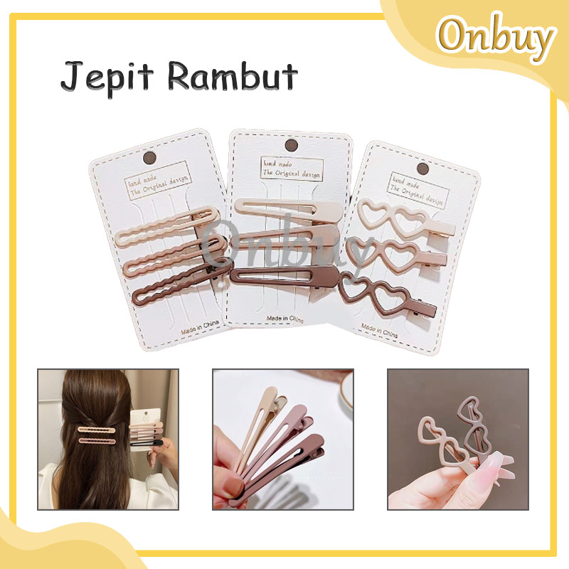 Jual Set Jepit Rambut Korean Soft Jepitan Rambut Fashion Korea Set ...