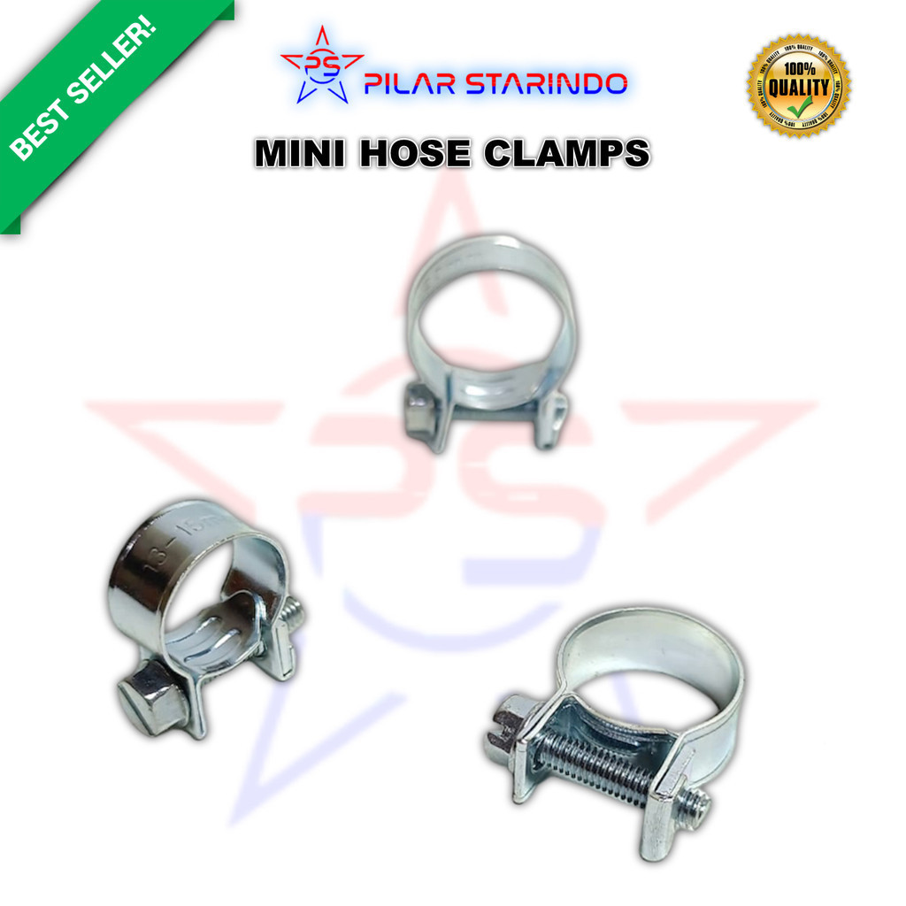 Jual PILAR IPW KLEM MINI HOSE CLAMPS KLEM SELANG AIR KOMPRESOR GAS ...