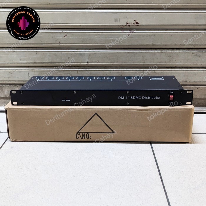 Jual Splitter Spliter dmx 8 channel 8ch 8way penguat sinyal dmx ...