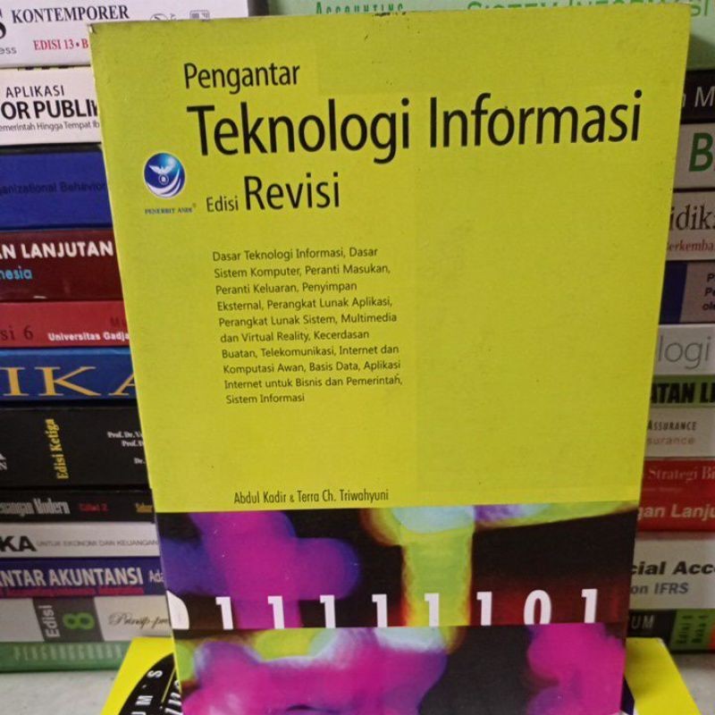 Jual Pengantar Teknologi Informasi Edisi Revisi By Abdul Kadir | Shopee ...