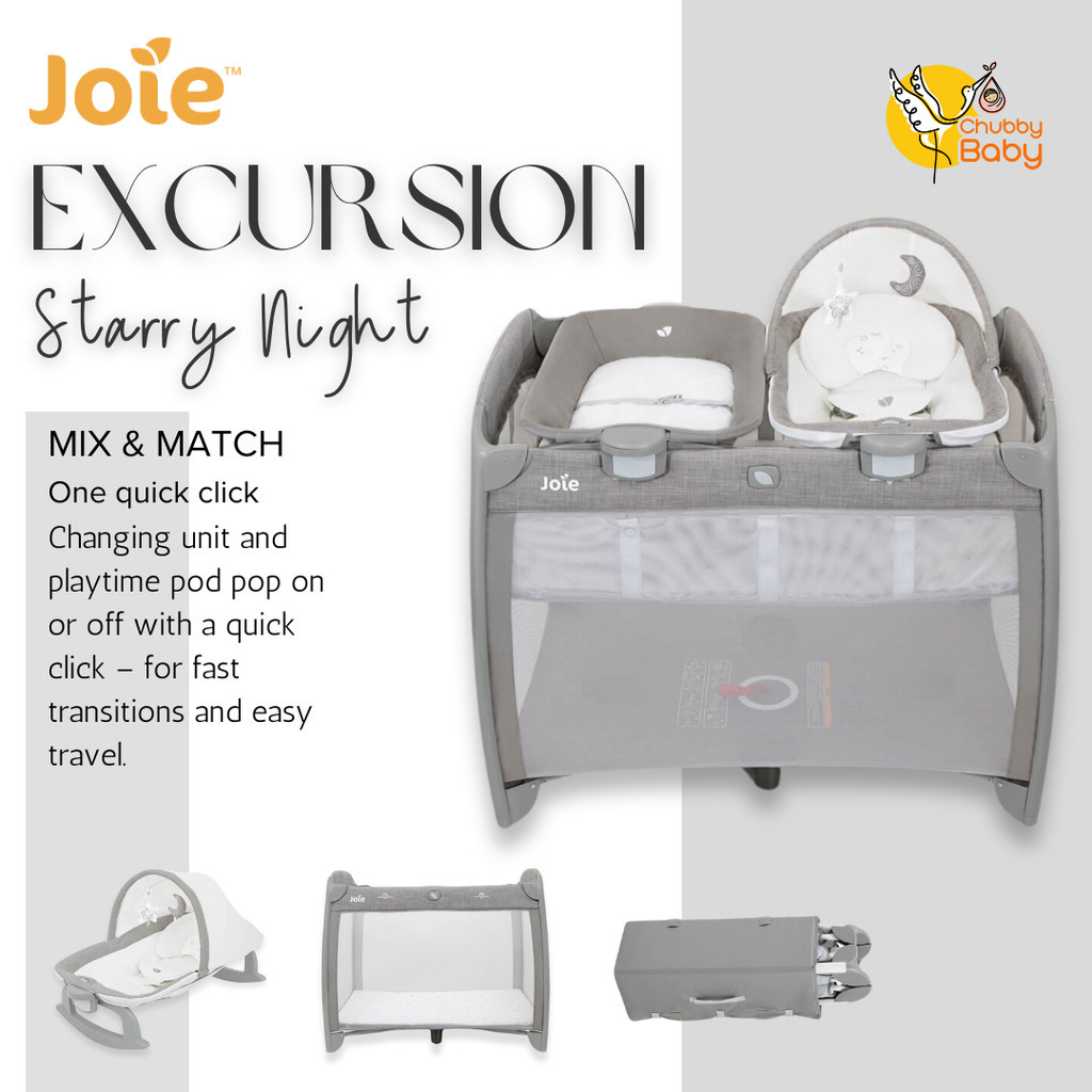 Joie excursion change and rock travel cot best sale