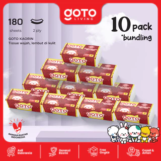 Goto Bundling Kaorin Facial Tissue Wajah Tisu 10 PackΒ TisueΒ MukaΒ 2ply