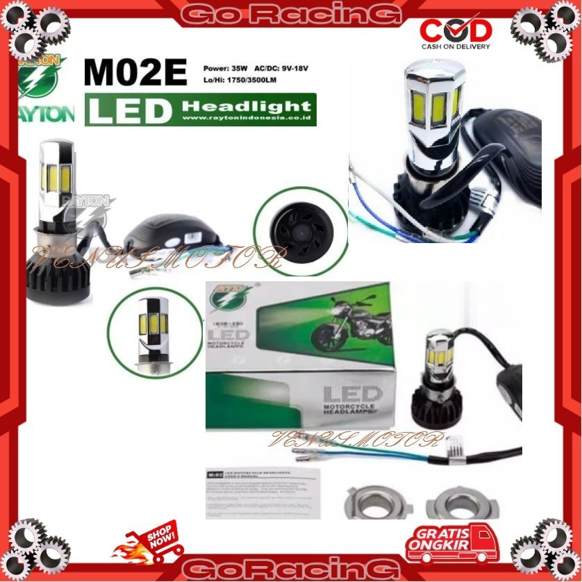 Jual lampu depan led original RTD lampu RTD asli universal semua motor ...