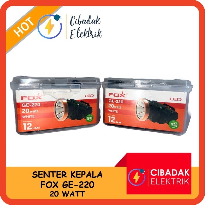 Jual SENTER KEPALA 20 WATT MERK FOX GE220 / GE-220 / GE 220 / ORIGINAL ...