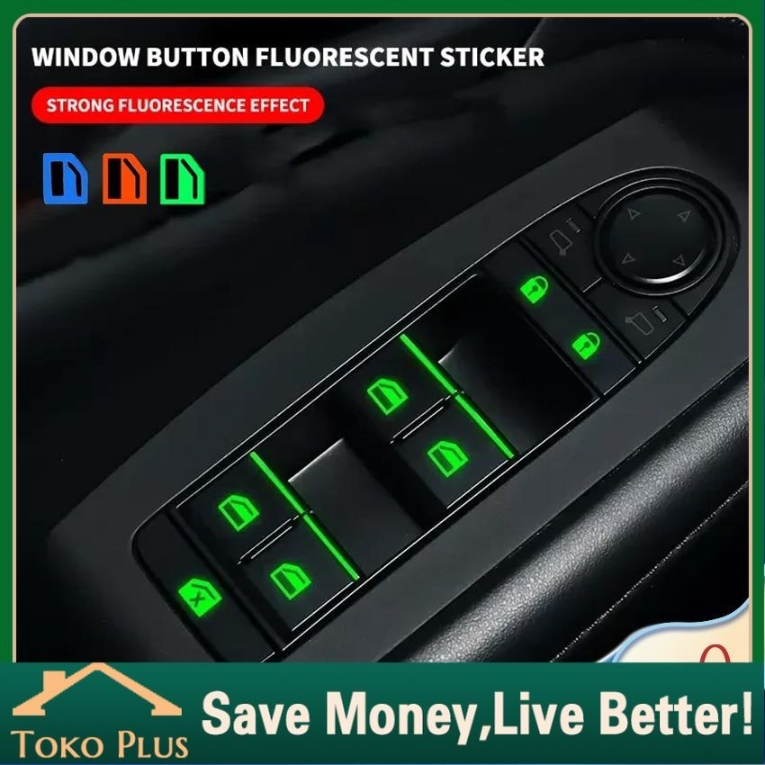 Jual Stiker Tombol Mobil Luminous Universal Sticker Set Saklar Stiker ...