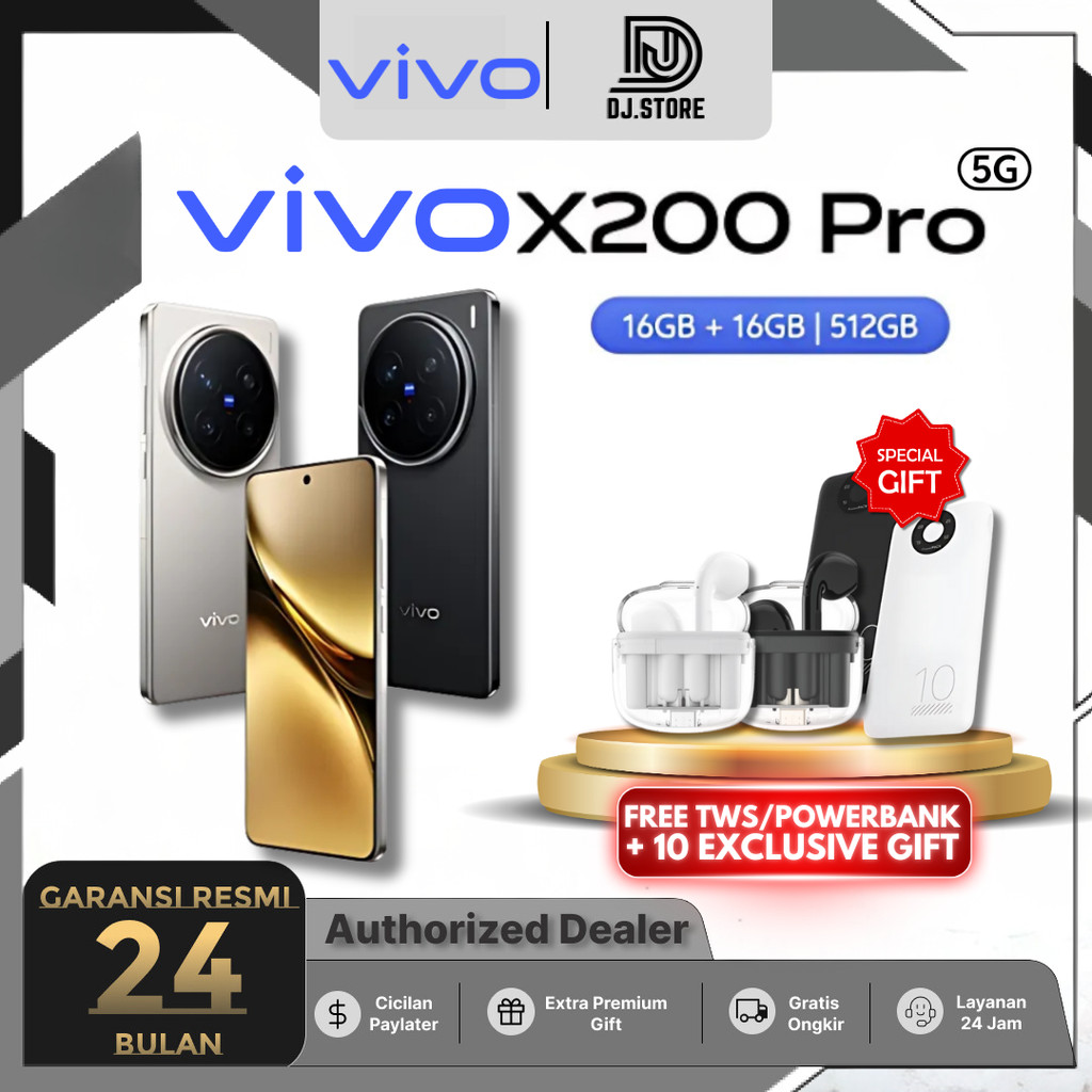 Jual vivo X200 Pro (16/512) - 200 MP ZEISS APO Telephoto Camera, 6000 ...
