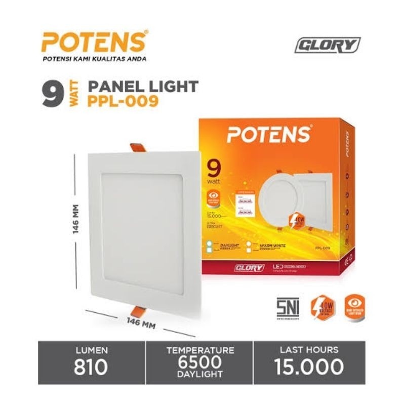 Jual ib panel bulat segi putih potens / Lampu LED DOWNLIGHT PANEL Light ...