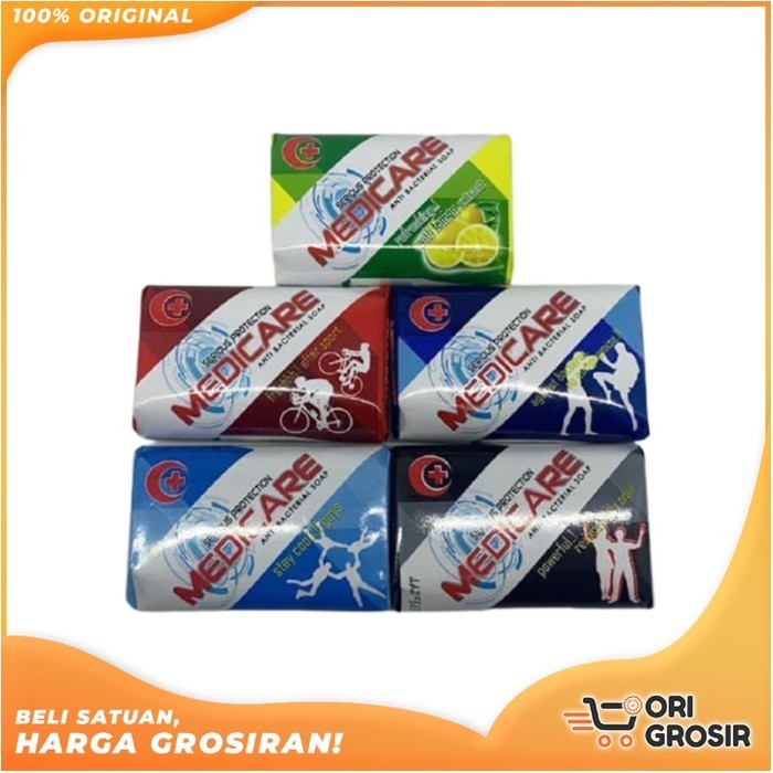 Jual ORI Grosir Sabun Medicare Sabun Mandi Anti Bakterial 90 gram
