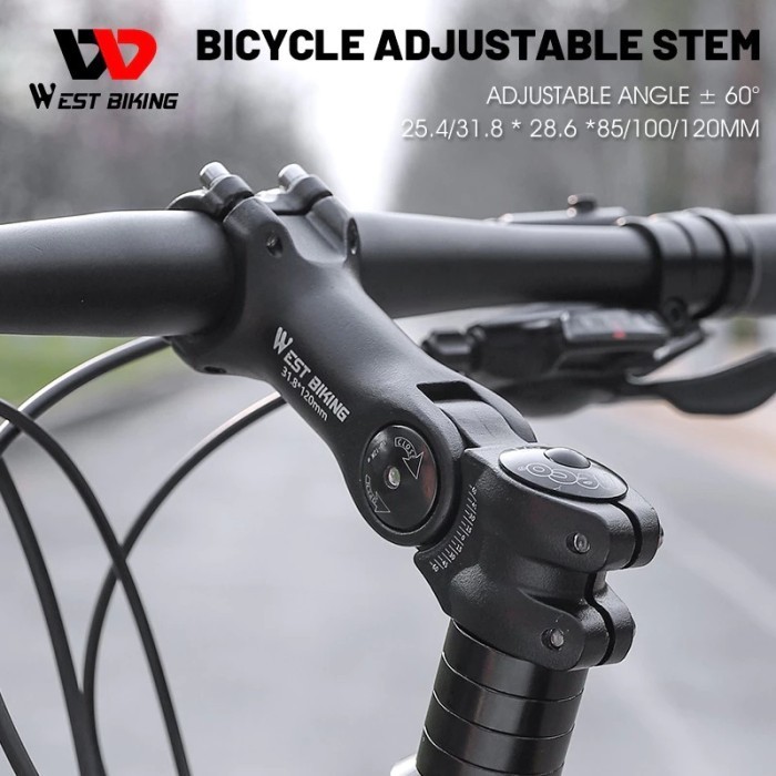 Jual West Biking YP0805023 Stem Sepeda MTB Rise Adjustable Shopee Indonesia