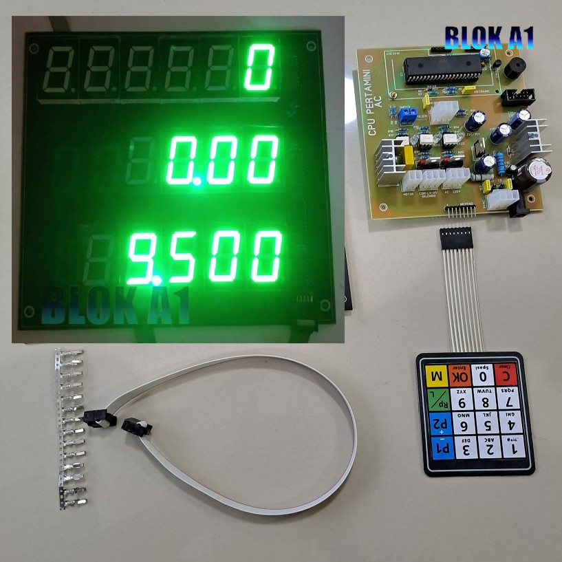 Jual SET CPU POM MINI PERTAMINI DIGITAL AC + DISPLAY 7 SEGMEN HIJAU ...