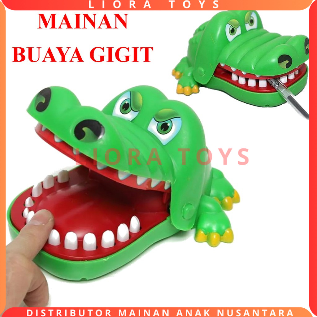 Jual Mainan Anak Gigi Buaya Gigit Jari Crocodile Dentist Game | Shopee ...