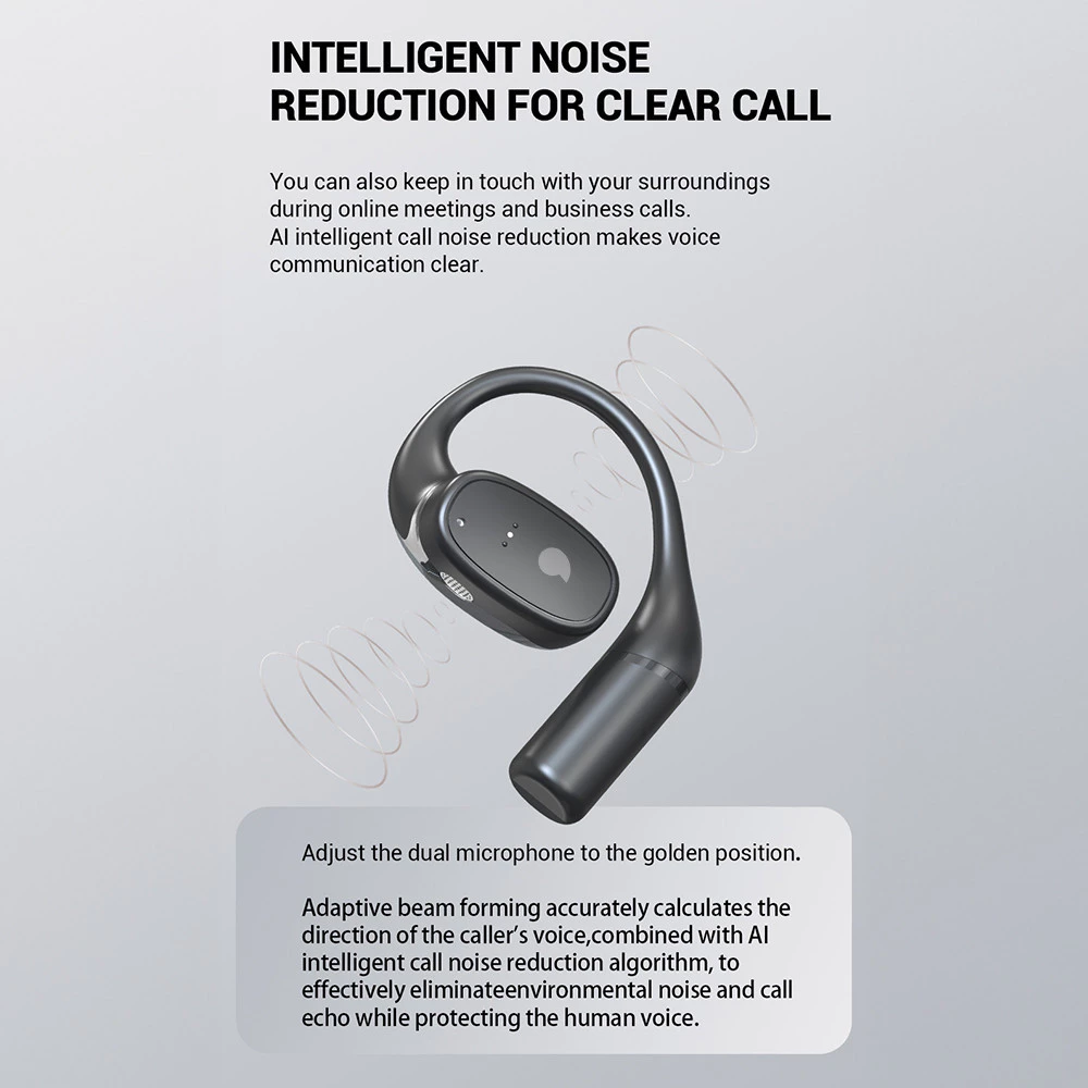KiiP Wireless DTH10 OWS Bluetooth Headset TWS Earphone Earhook Super Bass