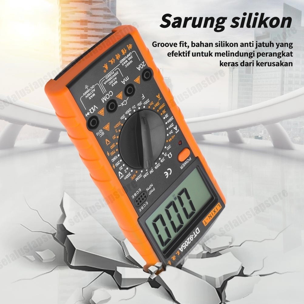 Jual Avometer Multiteste DT9205A Multimeter Digital AC / DC Transistor ...