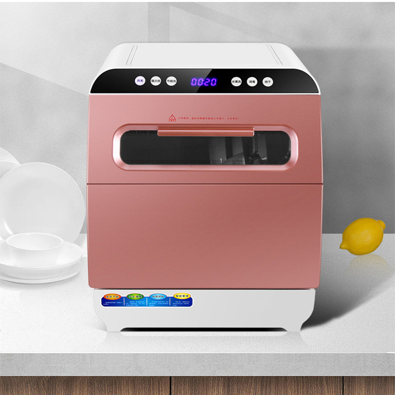 Fully automatic dishwasher, household desktop embedded, installation-free small sterilization, disinfection, drying and washing