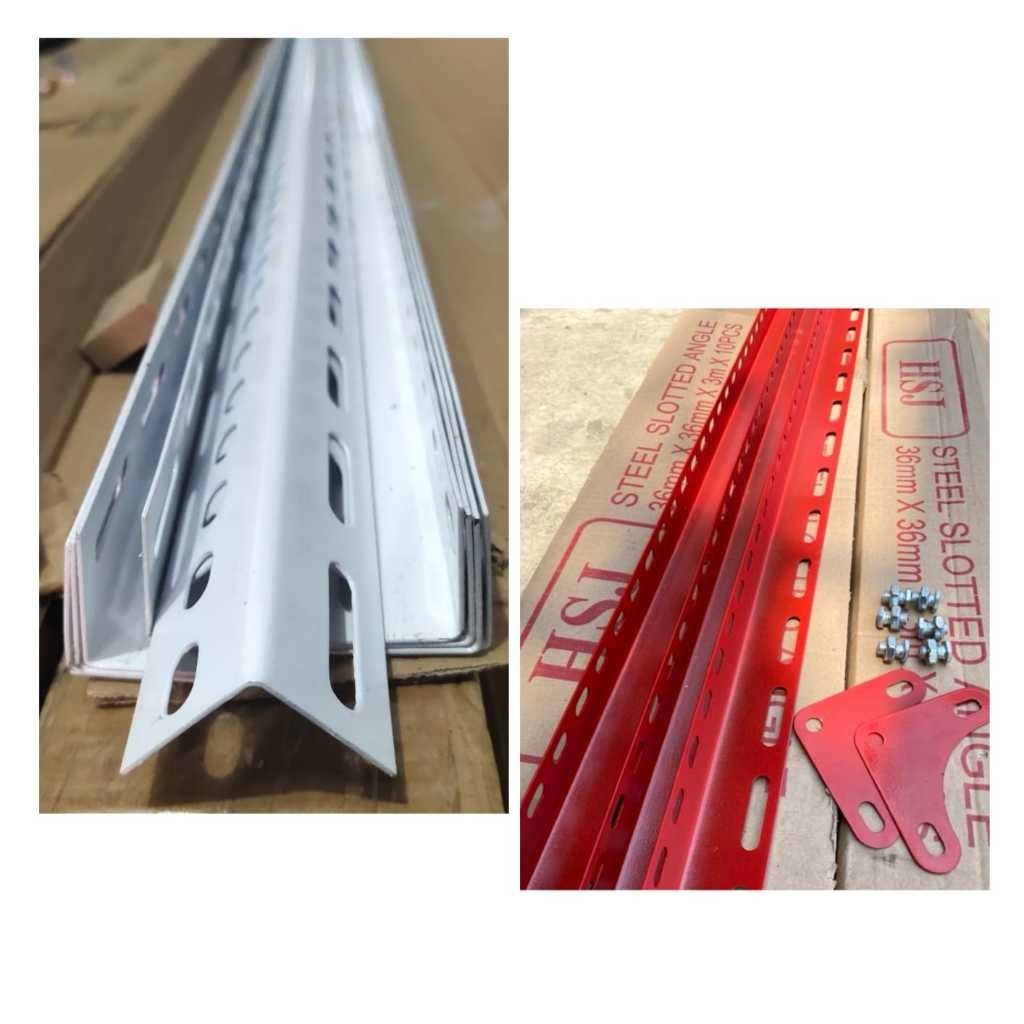 Jual Besi Siku / Rak Siku / SIKU LUBANG TEBAL 1,3 MM BESI SIKU PUTIH ...