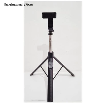 Tongsis Tripod R1L REMOT (170cm 1.7 Meter) Selfie Stick Tripod Bluetooth Remote Shutter Tripod