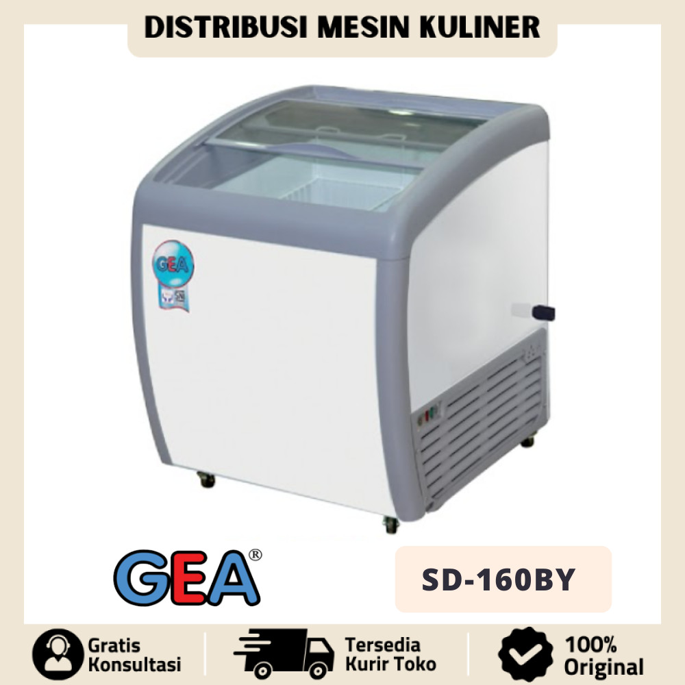 Jual FREEZER ES KRIM SLIDE GEA SD-160BY KULKAS ICE CREAM KACA SLIDING ...