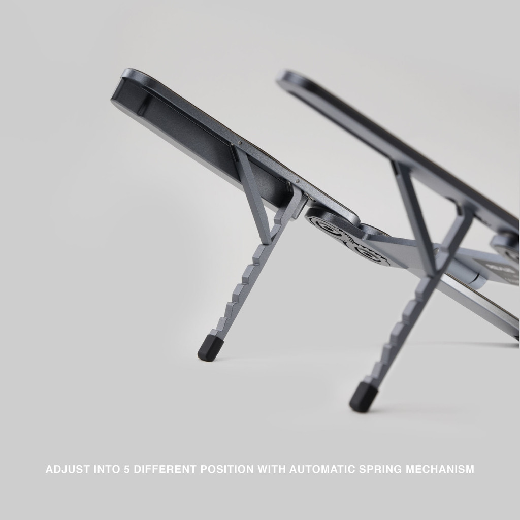 Rexus Tetra FP08 Foldable Laptop Stand / Dudukan Lipat Laptop - Compact & Lightweight (4)