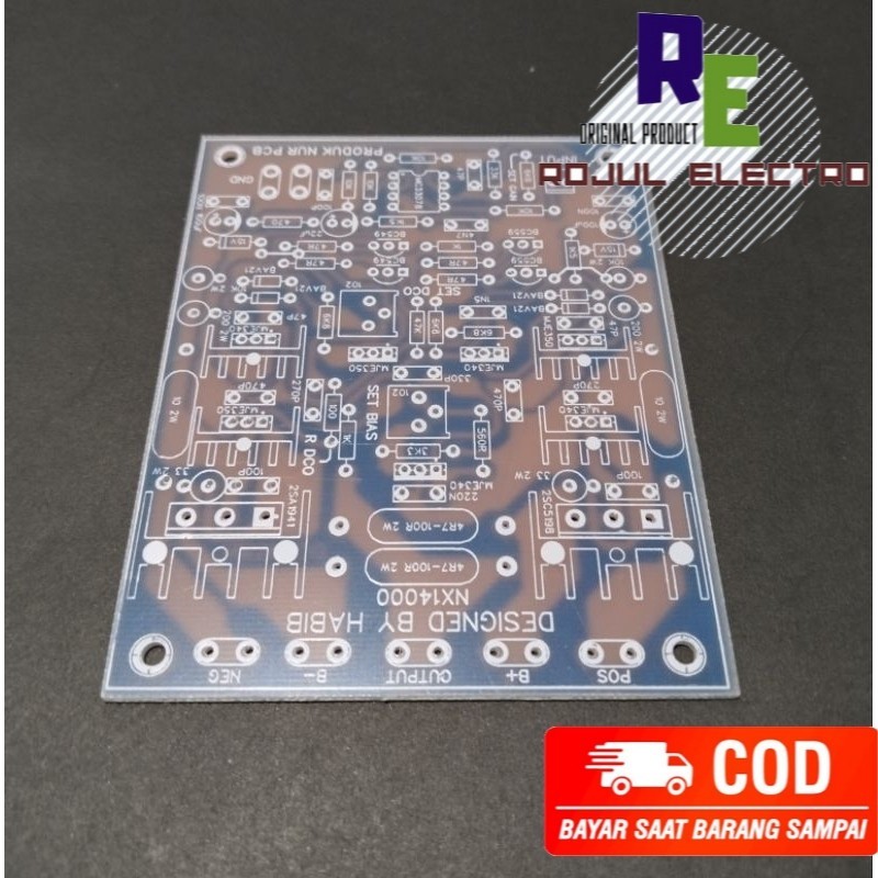 Jual PCB Power Amplifier NX14000 NX 14000 Builtup FR4 Designed By Habib