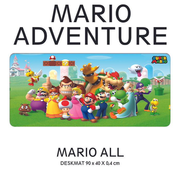 Jual ADVENTURE MARIO SUPER DESKMAT MOUSEPAD MOUSE PAD DESK MAT GAMING ...