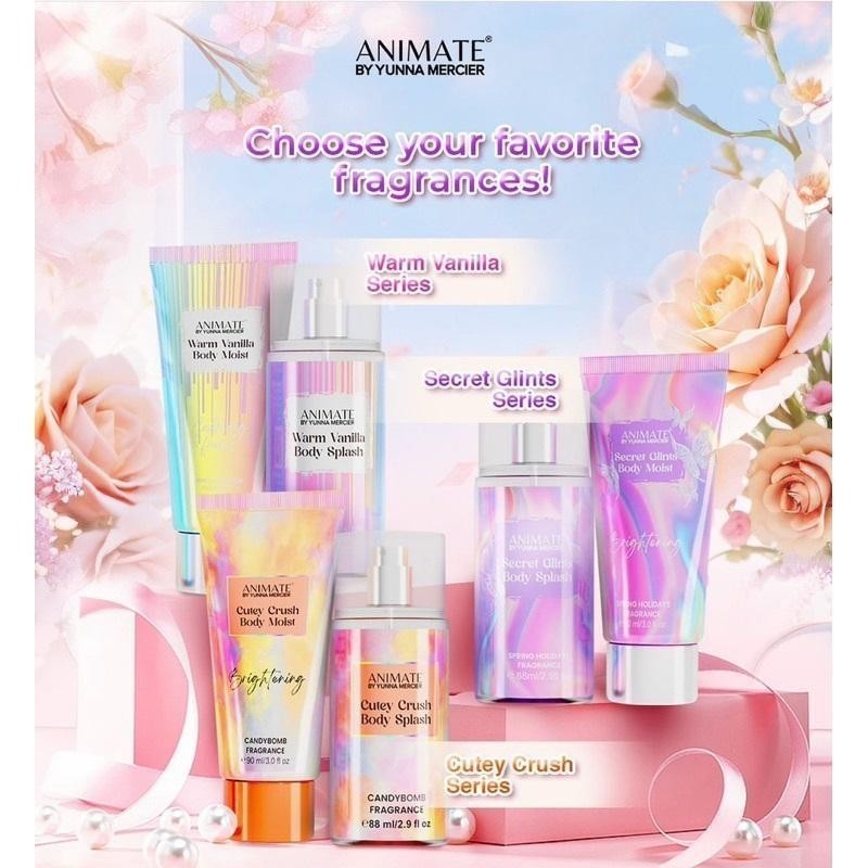Jual [MCS] Animate by Yunna Mercier 2 in 1 Body Splash + Body Moist ...
