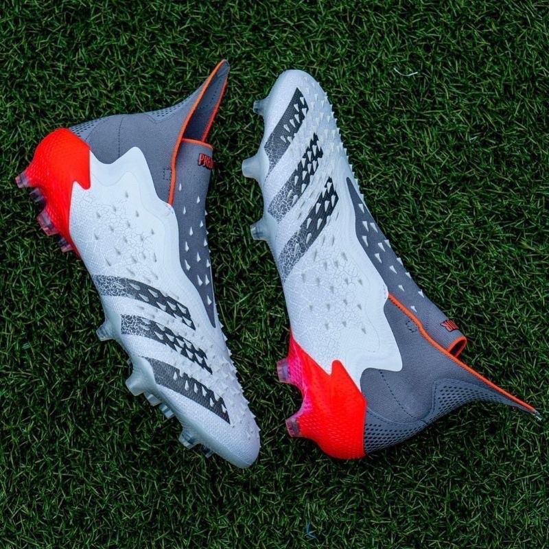 Jual Sepatu Bola Predator Freak + White Grey Red | Shopee Indonesia