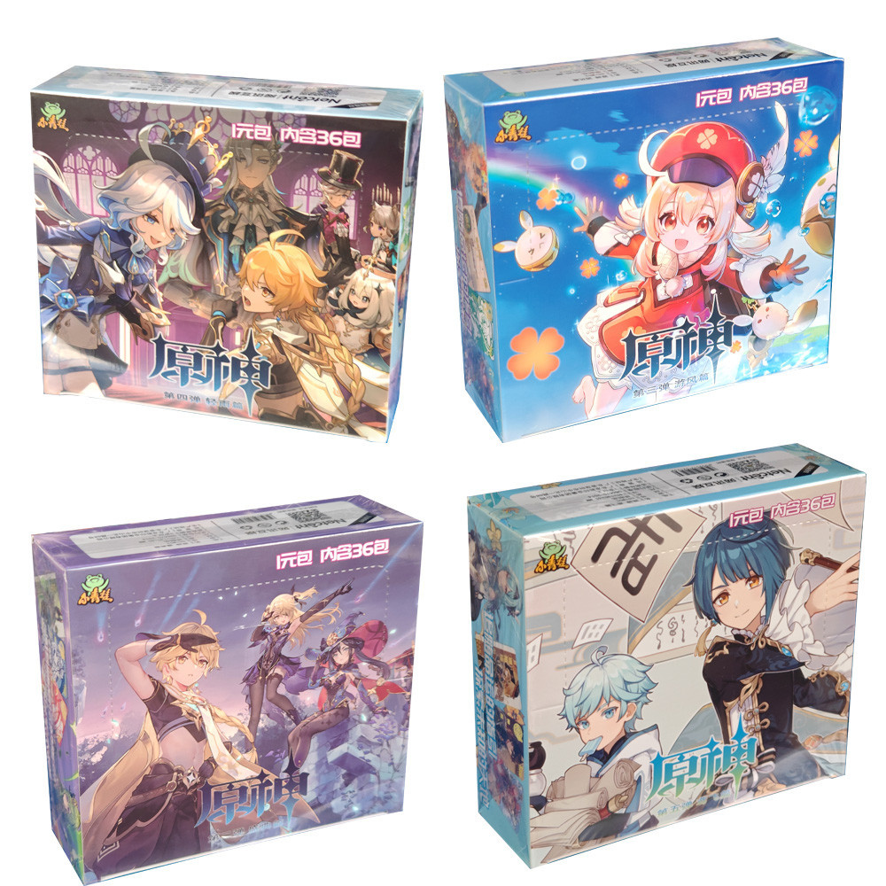 Jual New Genshin Impact Cards Anime Project TCG Game Lumine Booster Box ...