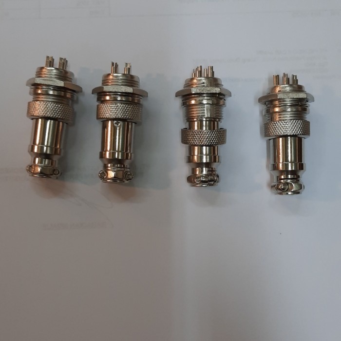 Jual PLUG SOCKET CONECTOR METAL 4PIN 16MM MALE / FEMALE | Shopee Indonesia