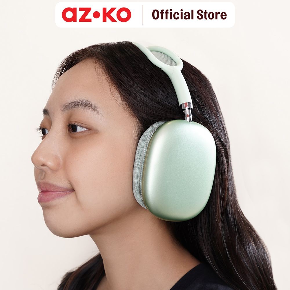 Jual AZKO Ataru Headphone Bluetooth V5.3 - Hijau on ear headphones ...