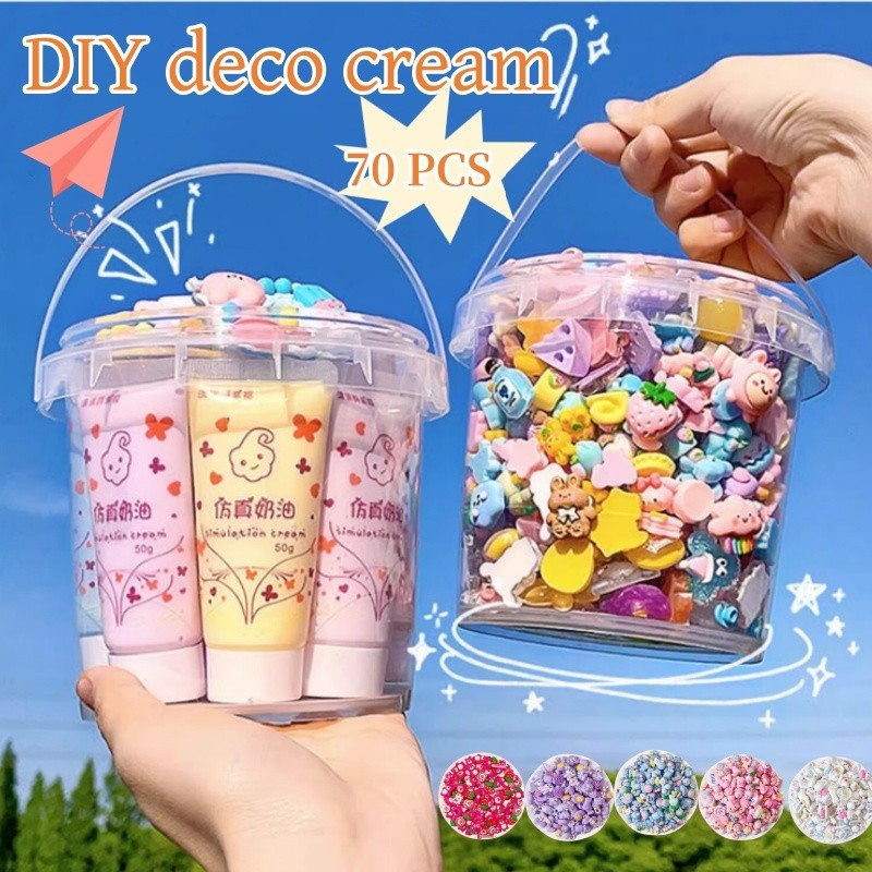 Jual Pcs Diy Deco Cream Krim Lem Jepit Rambut Kit Diy Jepit Rambut