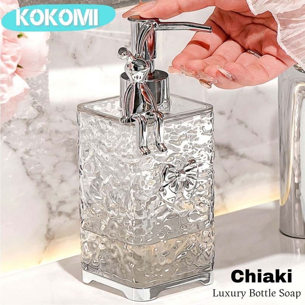 Jual KOKOMI Luxurious Crystal Soap Dispenser Botol Sabun Estetik Rabbit ...