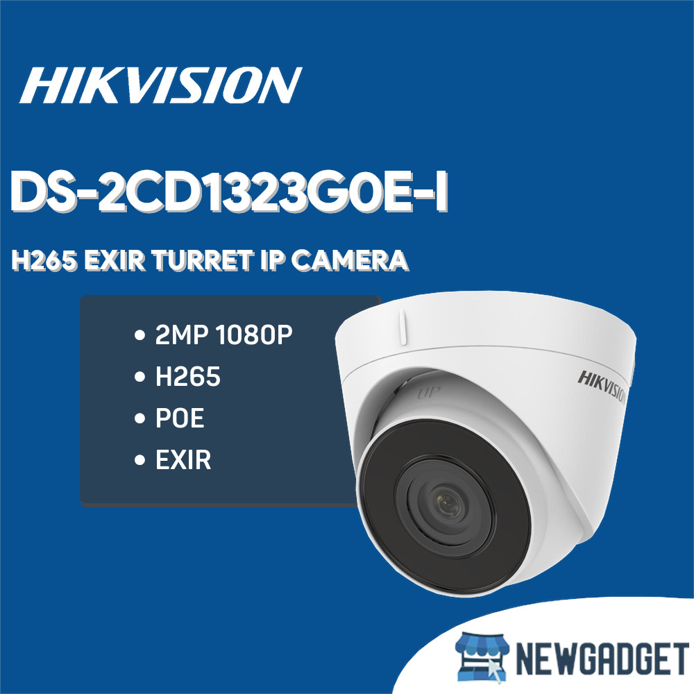 Jual HIKVISION DS-2CD1323G0E-I 2MP FIXED TURRET IP CAMERA GARANSI RESMI ...