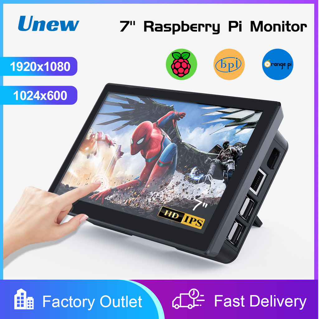 Jual 7 inch Touch Screen Raspberry Pi 3 4 HDMI Touch Monitor Banana Pi ...
