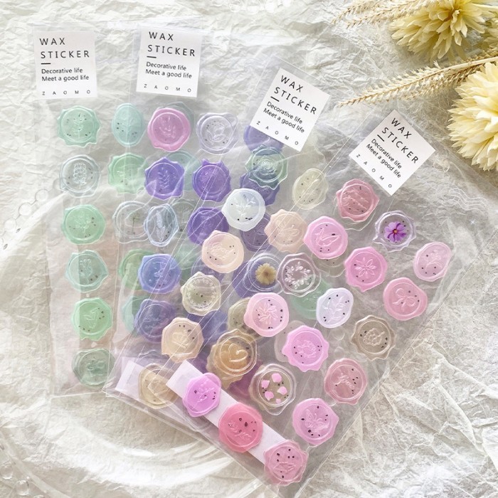 Jual Sticker WAX SEALING EDITION Stiker 3D Scrapbook Journal Dari Lilin ...