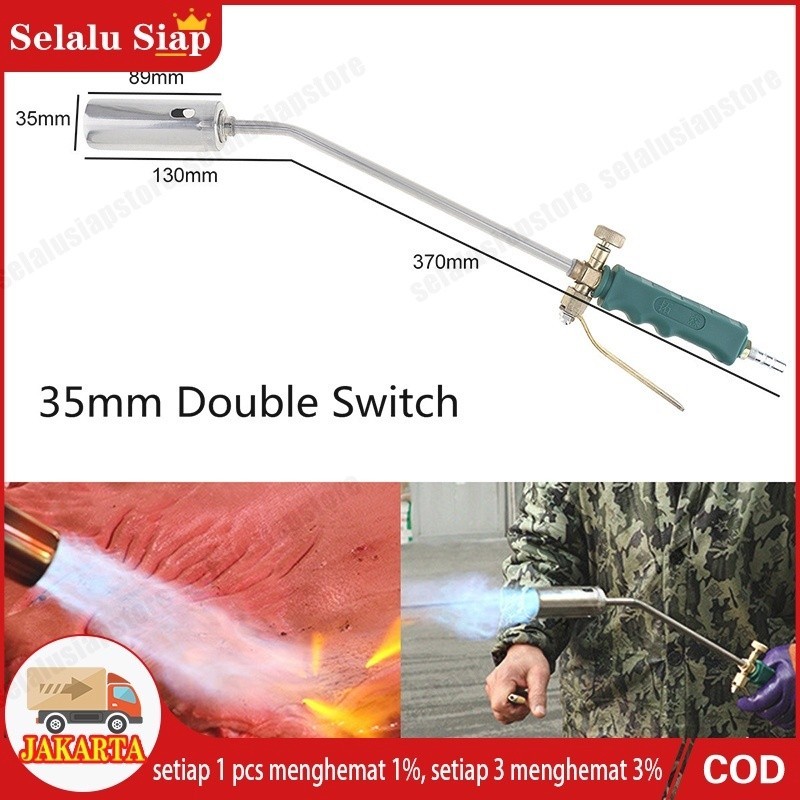 Jual Gas Torch Dengan Selang Alat Bakar Heating Torch 30cm Gas LPG