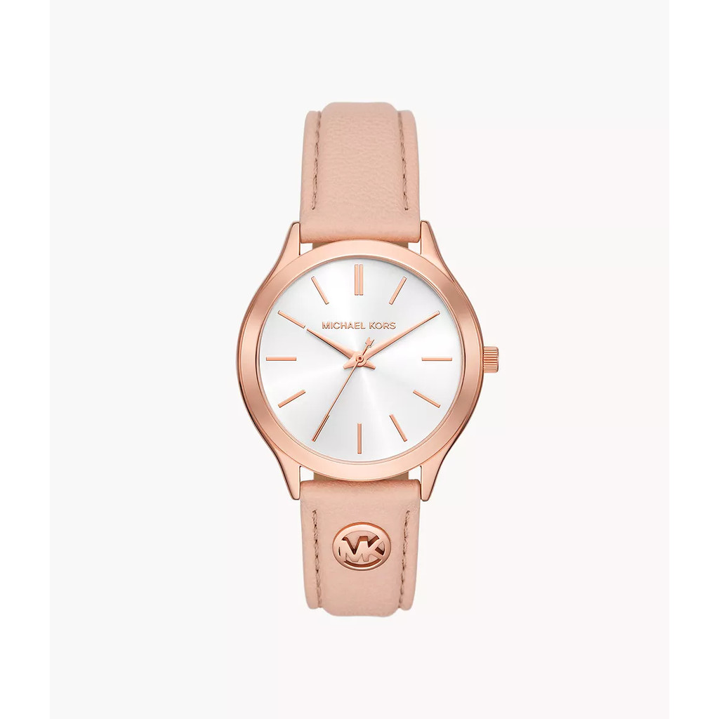 Jual Michael Kors Slim Runway Three-Hand Blush Jam Wanita 38MM MK7467 ...