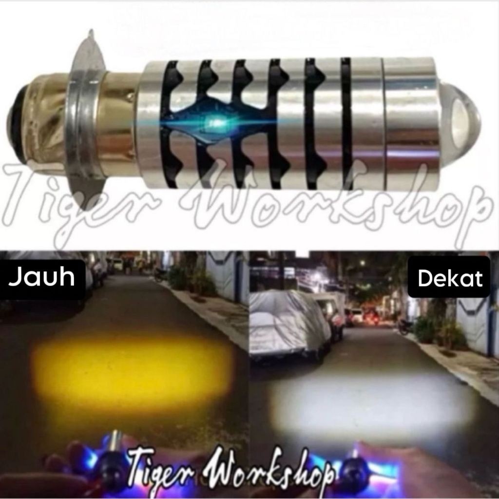 LAMPU LED MOTOR H6 LASER 2 WARNA | LED H6 LASER MOTOR UNIVERSAL | BOHLAM LED H6 MOTOR HIGH LOO