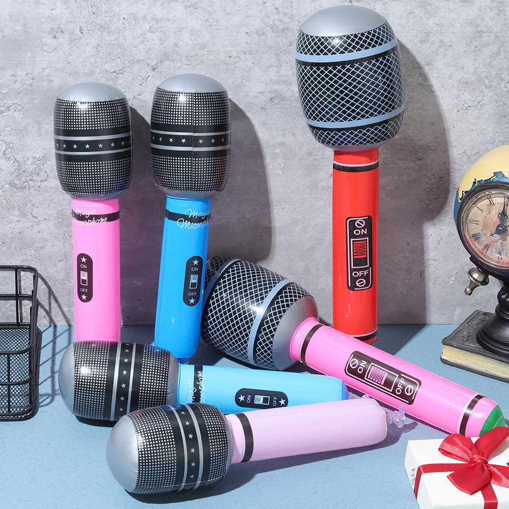 Jual Microphone Balloons Karaoke Inflatable Speaker For 80s 90s Party ...