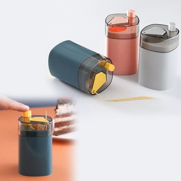 Jual Dispenser Tempat Tusuk Gigi Otomatis Gaya Tekan Portable Tahan ...