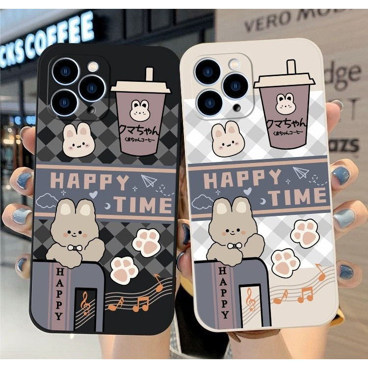 Jual New! PRINTING LENS PROTECTOR Bear Happy Time case oppo realme 7 5g ...