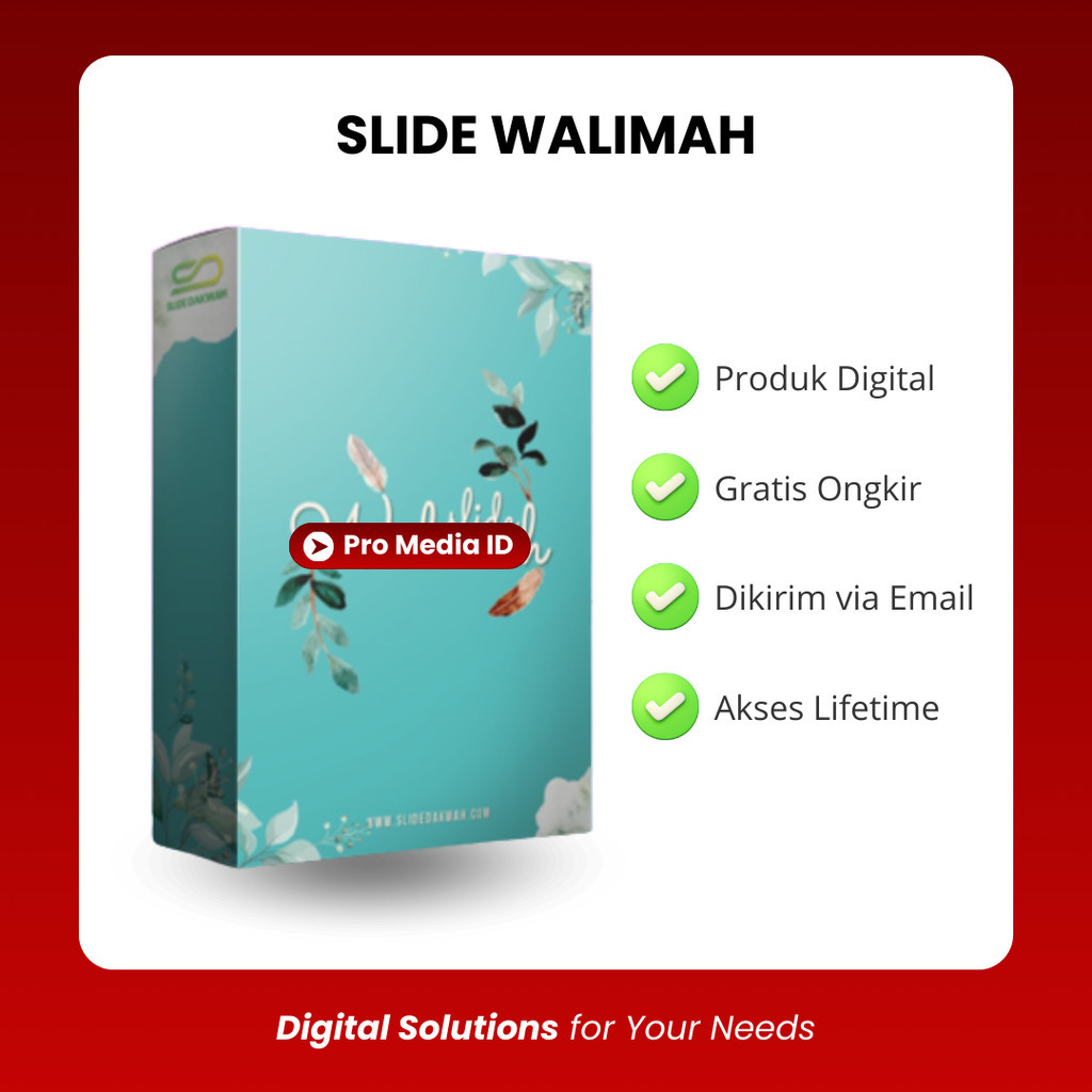 Jual Slides Walimah Undangan Pernikahan Digital Format PPT PowerPoint ...